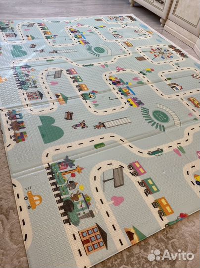 Детский коврик для ползания мягкий