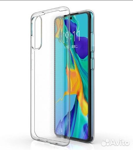 Чехол для Samsung Galaxy A41 (A415) силикон, прозр