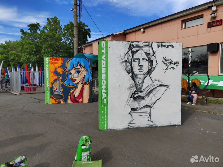 Граффити на заказ Художественное оформление стен