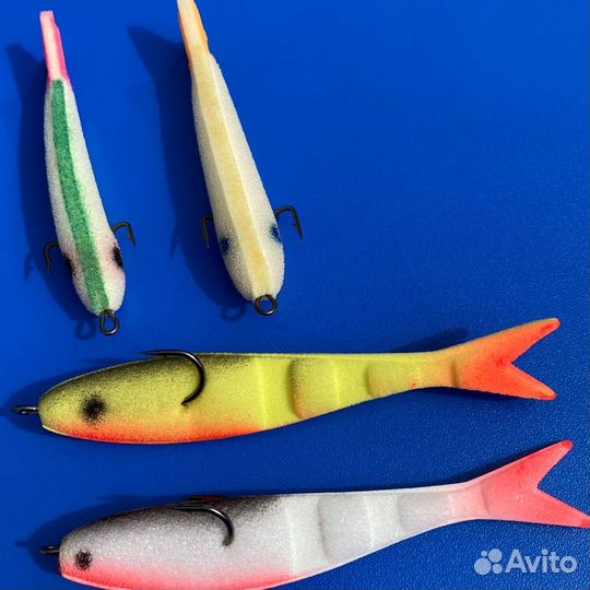 Оснащённые поролоновые рыбки