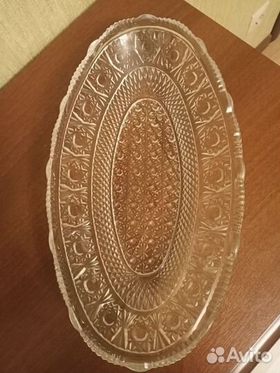 Блюдо хрустальное СССР