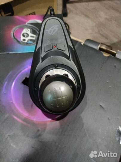 Игровой руль с коробкой передач