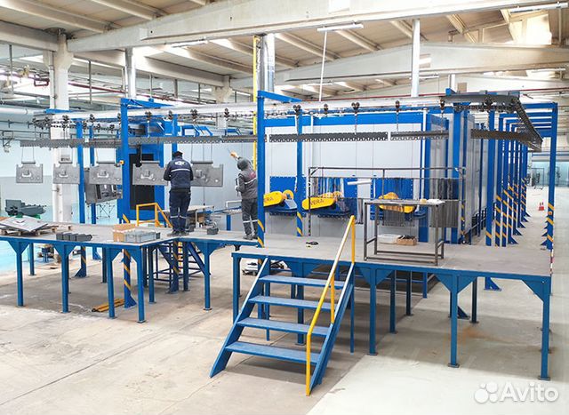 Линия порошковой окраски автоматическая