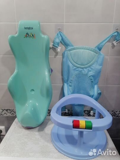 Горка, гамак, стульчик для купания