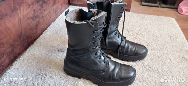 Берцы зимние 42 размер (Натуральная кожа и мех)