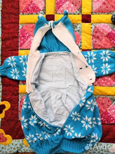 Вязаный конверт, ручной работы от 0 до 3 мес