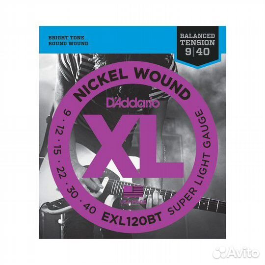 Струны для электрогитары D'Addario EXL120BT