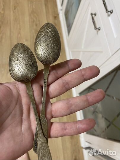 Серебряные царские ложки десертные