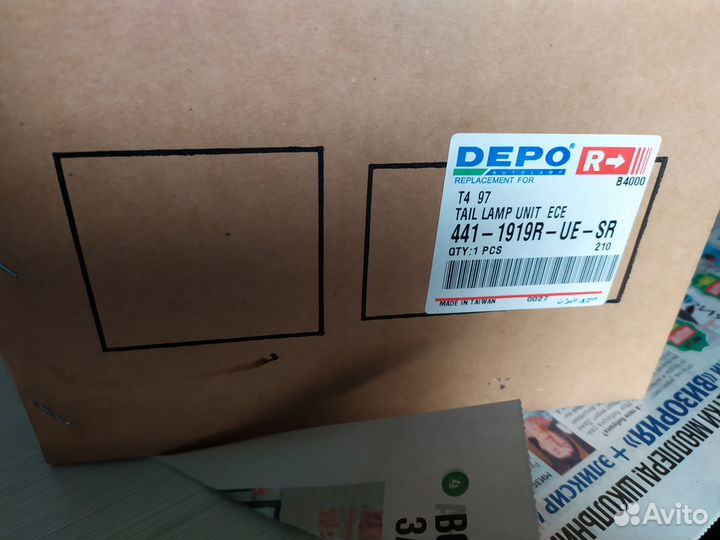 Фонари задние Depo на VW Transporter T4 комплект