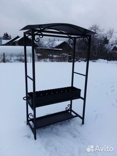 Мангал с крышей