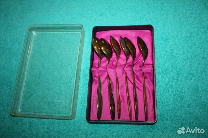 Чайные ложки позолоченные