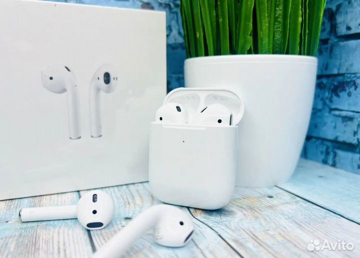 AirPods 2 (гарантия+чехол+доставка)