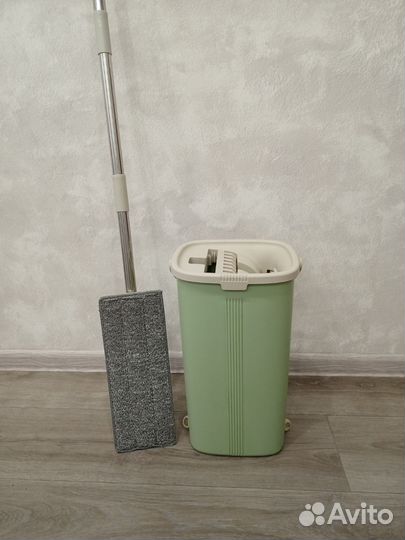 Швабра с отжимом и ведро