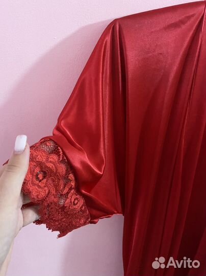 Женский халатик шелковый