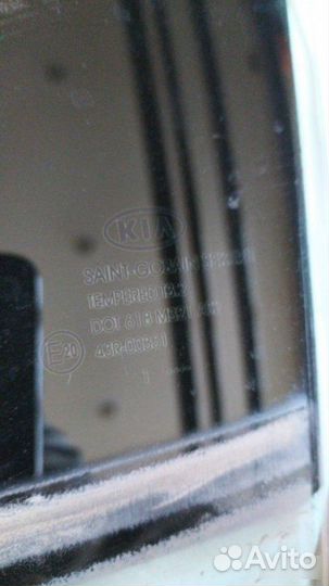 Стекло двери заднее левое Kia Sportage 3 2010-2015
