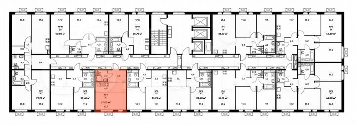 Квартира-студия, 26,8 м², 18/25 эт.