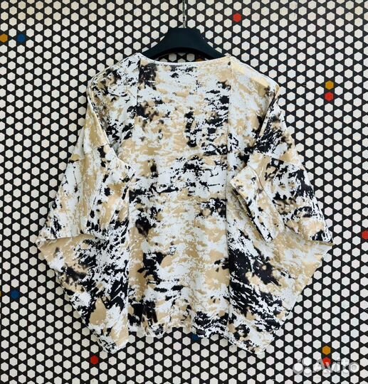 Футболка, стразы, Корея, от 50 до 62 размеры