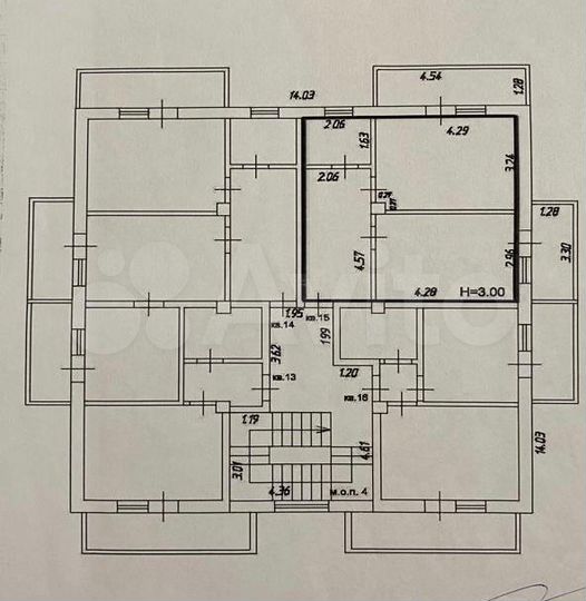 1-к. квартира, 40 м², 3/7 эт.