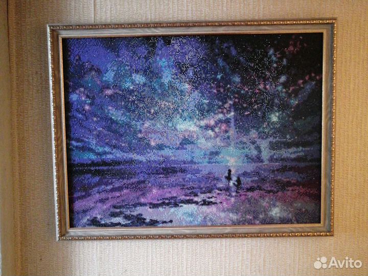 Картина, собрана как Алмазная мозаика