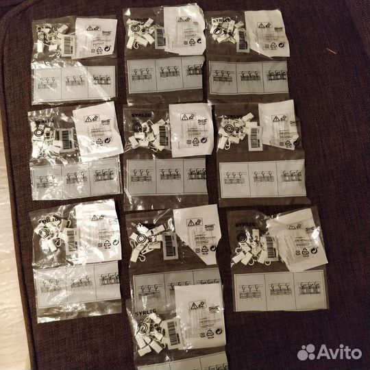 Зажимы для гардин,Икея,Syrling,10пакетов,25mm