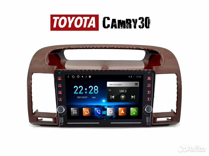 Магнитола Toyota Camry 30 1/16gb крутилки