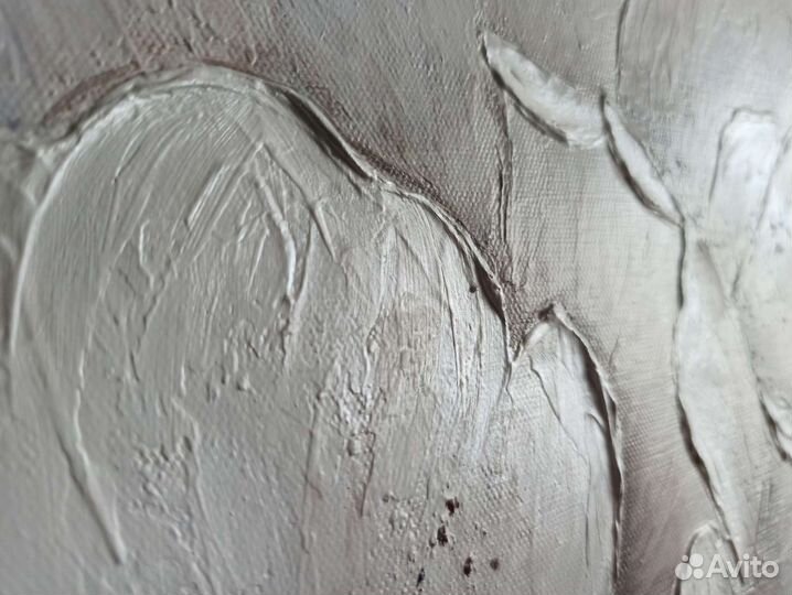 Картина объёмная интерьерная с цветами