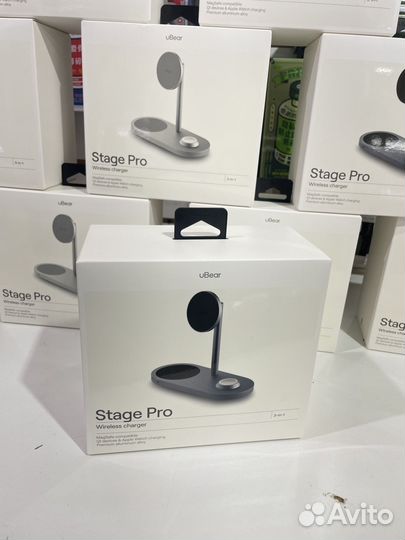 Док-станция ubear Stage Pro 30Вт 3в1 Серый Зарядка