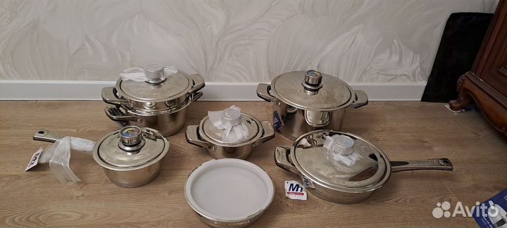 Набор кастрюль из нержавеющей стали