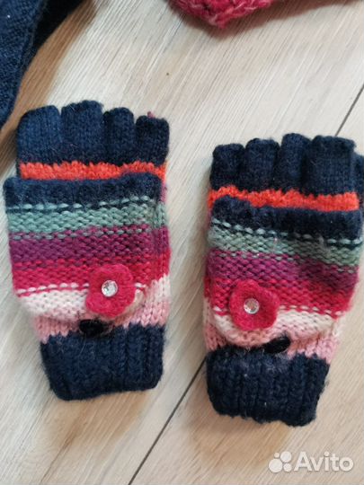 Комплект шапка, перчатки 3-6лет