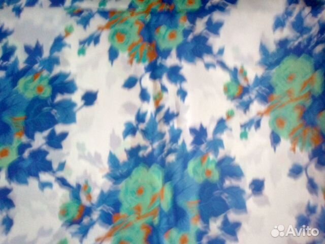 Отрез ткани шелк натуральный СССР