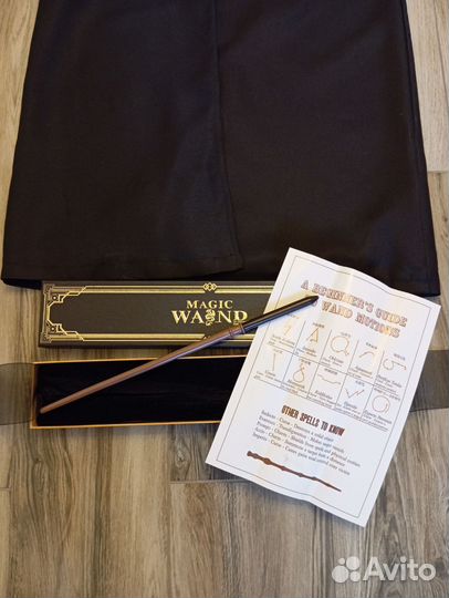 Мантия Слизерин с палочкой