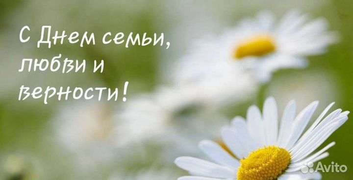 Ромашковое облачко в день семьи