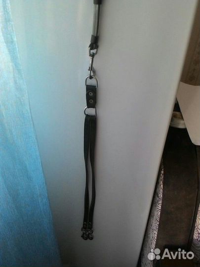 Поводок dezzie для 1/2 собачек,кожа,карабин