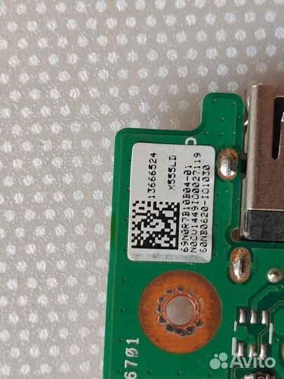 Доп. плата USB и аудио ноутбука Asus X555