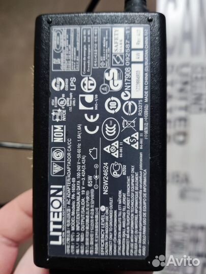 Блок питания для ноутбука 19v