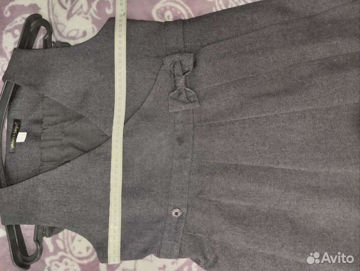 Школьный сарафан(серый),рост от 140см