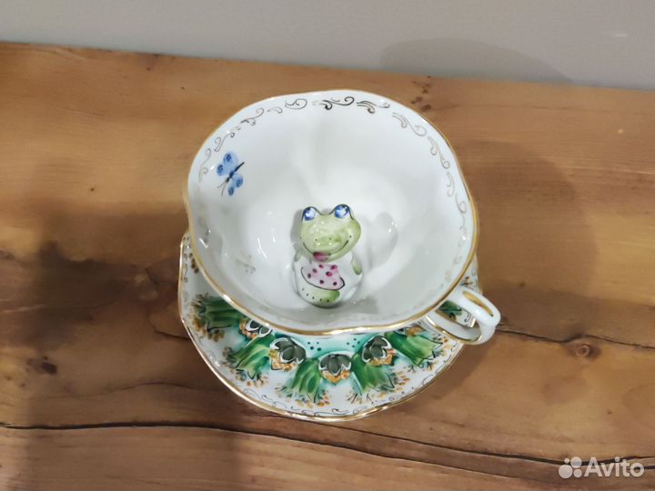 Чайная пара фарфор тонкий