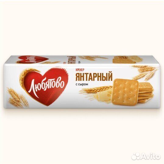 Крекер Любятово Янтарный с сыром 235 г