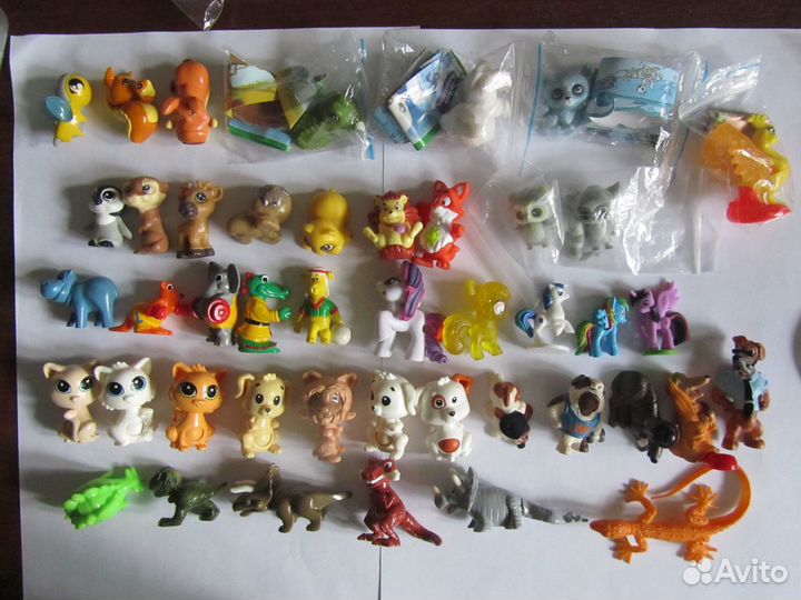 Разные животные из киндер и других производителей