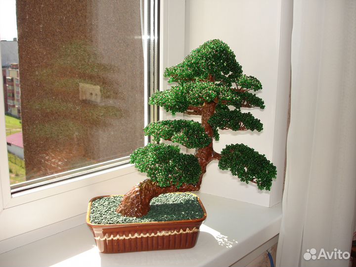 Деревья из бисера