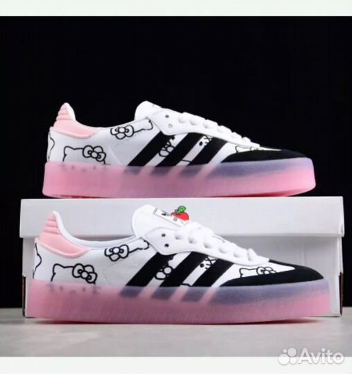 Кроссовки кеды adidas samda hello kitty