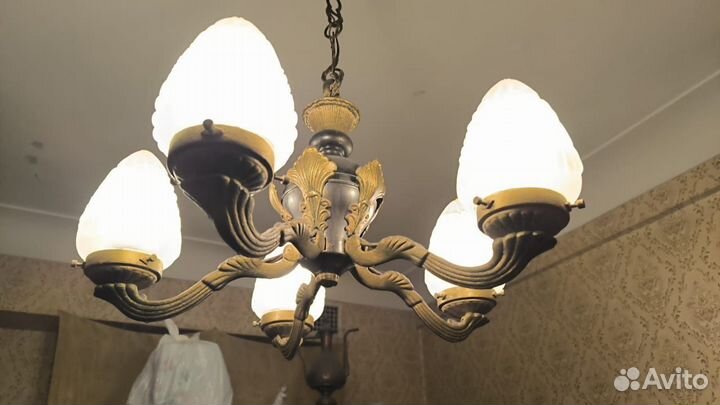 Люстра бронза 1950 г