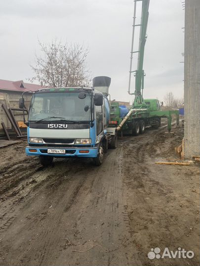 Доставка бетона миксером