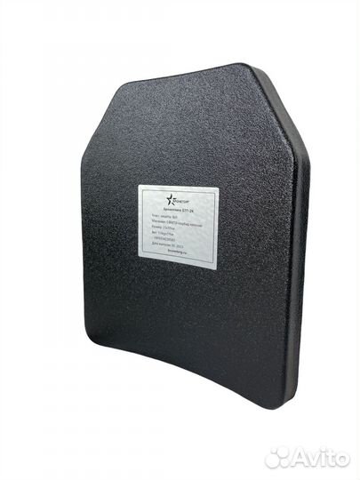 Утолщенная бронепластина бтп-2К для бронежилета, б