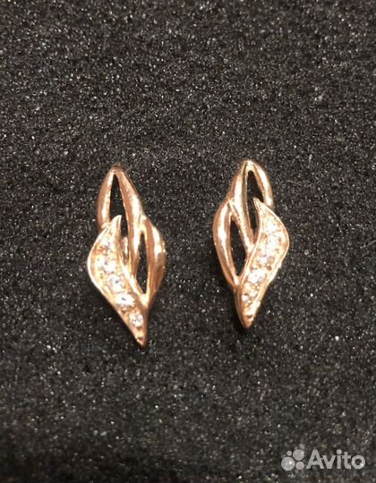 Золотые серьги СССР, 585 проба