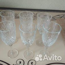 Хрустальные фужеры СССР