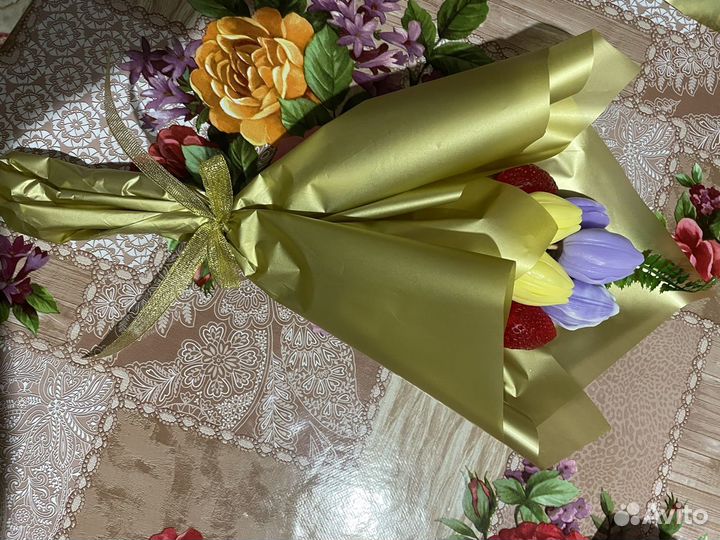 Букет мыльных тюльпанов