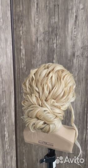 Голова манекен натуральные волосы