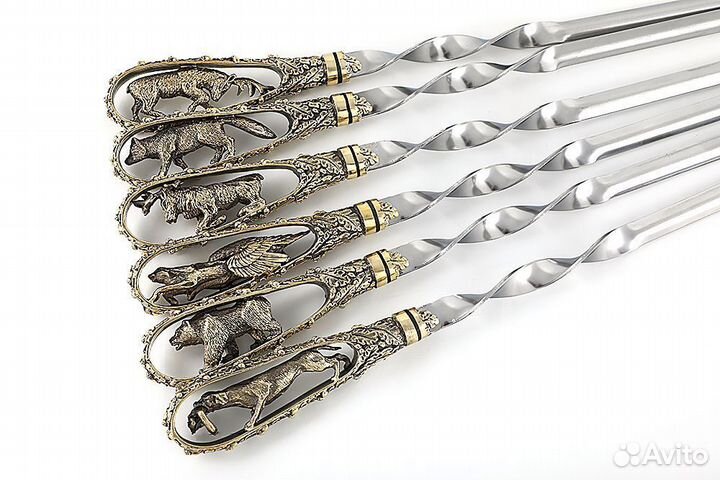 Шампур Царская охота - Олень (цельное литье)