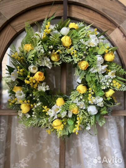 Весенний веночек 40 см